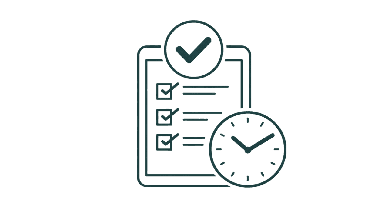 To Do Liste mit Uhr Icon